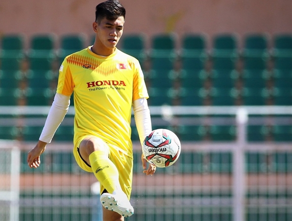 Tiền đạo Nguyễn Tiến Linh là niềm hy vọng trên hàng công của U23 Việt Nam. Ảnh: Minh Chiến.
